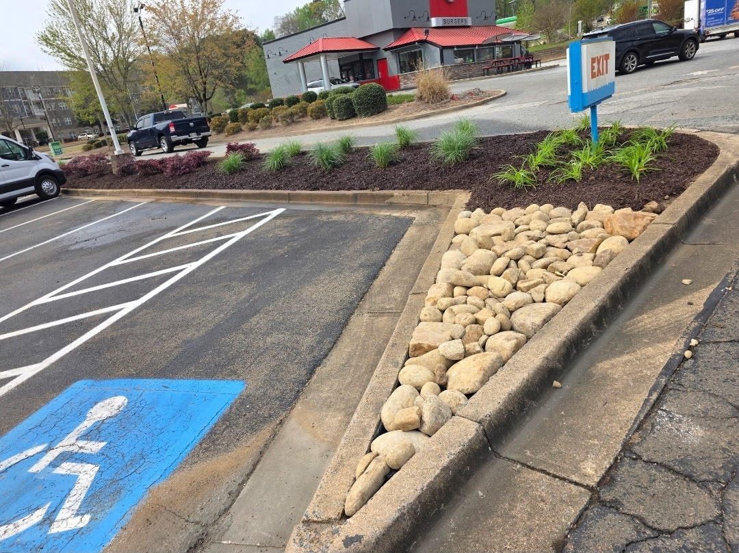 Commercial Median Renovation - After