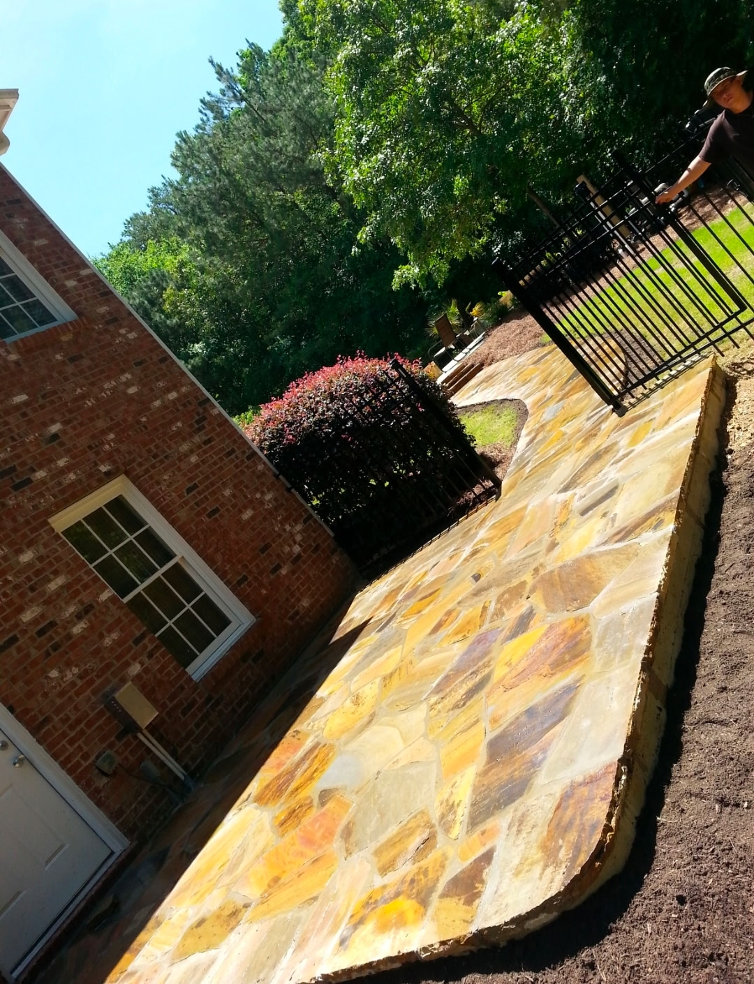 Flagstone Patio Overlay - After