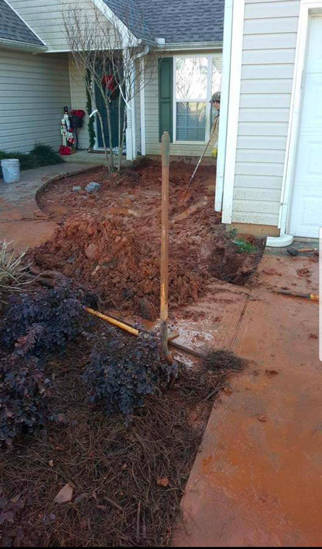 Front Entry Paver Walkway - Before
