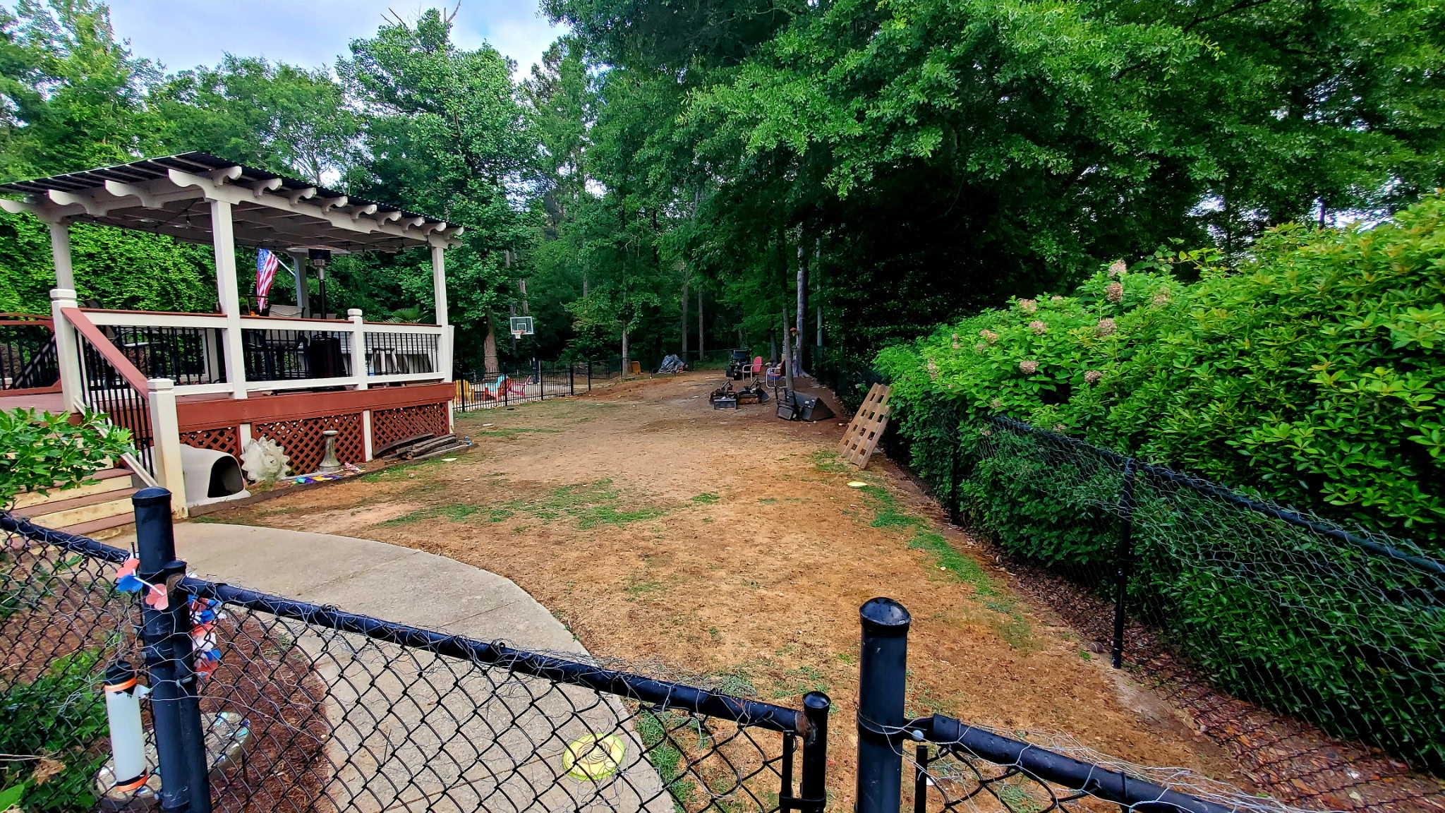 Backyard Sod Installation - Before