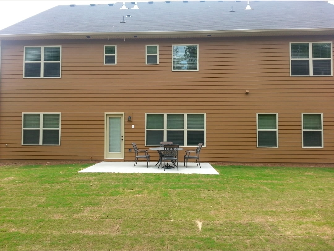 Stamped Concrete Patio Expansion - Before