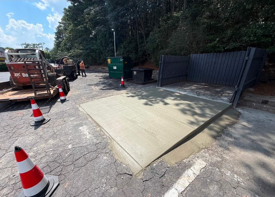 Commercial Dumpster Pad Replacement - After